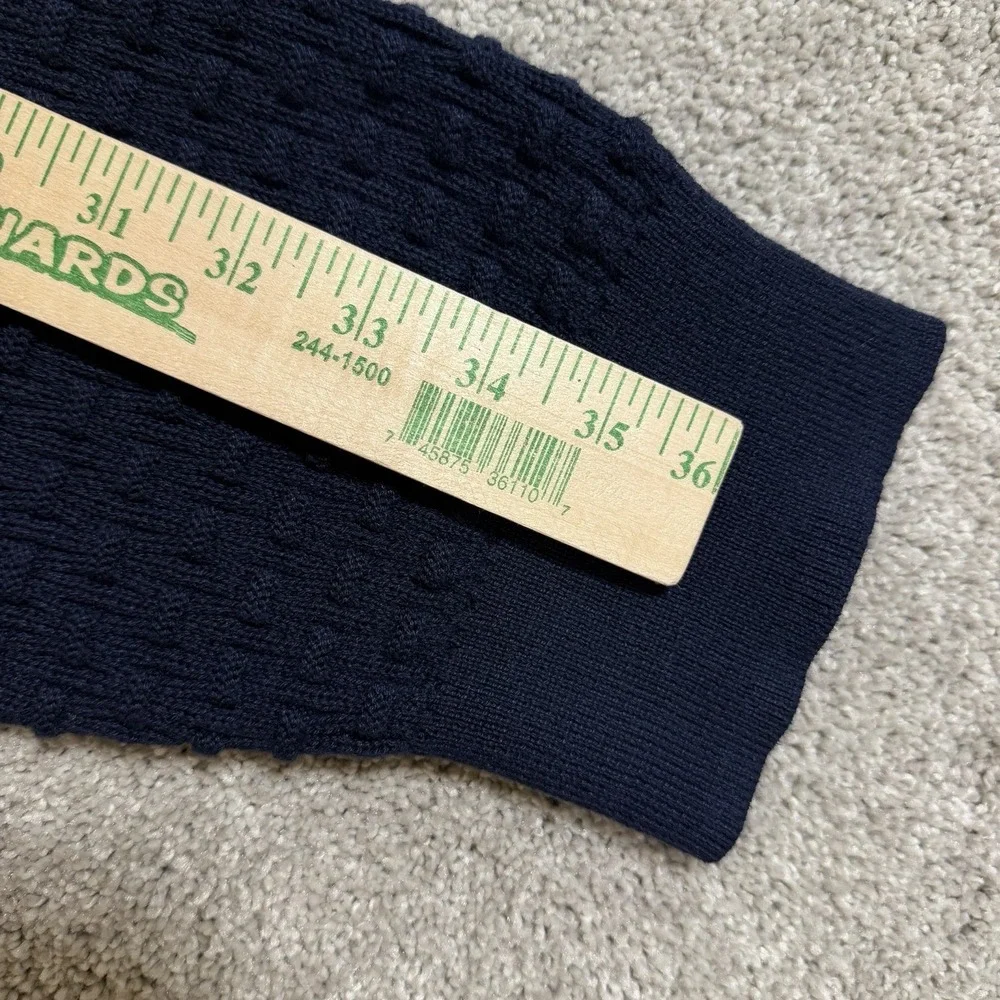Shaquille O'Neal XLG Sweater Mens 4XL‎ Navy Platoon Textured Crewneck Pullover